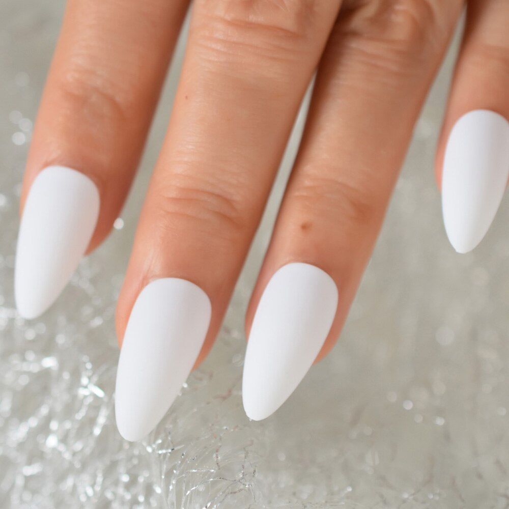 Timeless White Tips Nails