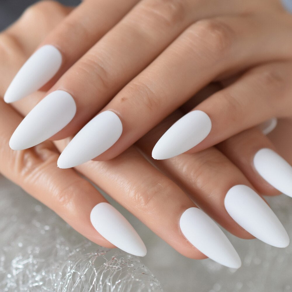 Timeless White Tips Nails