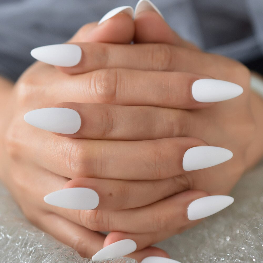 Timeless White Tips Nails
