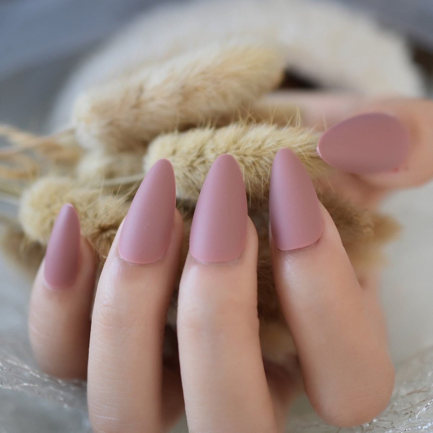 Timeless Nude Glamour Nails