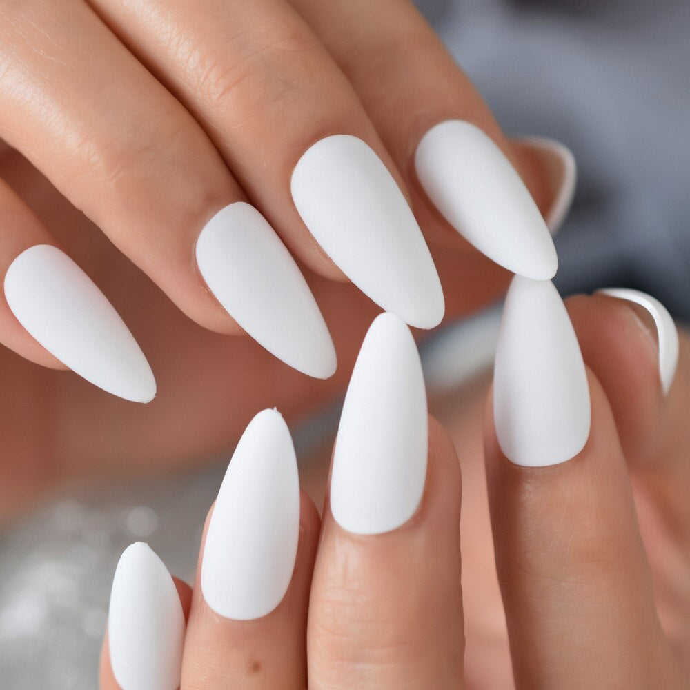 Timeless White Tips Nails