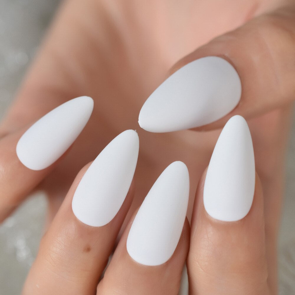 Timeless White Tips Nails