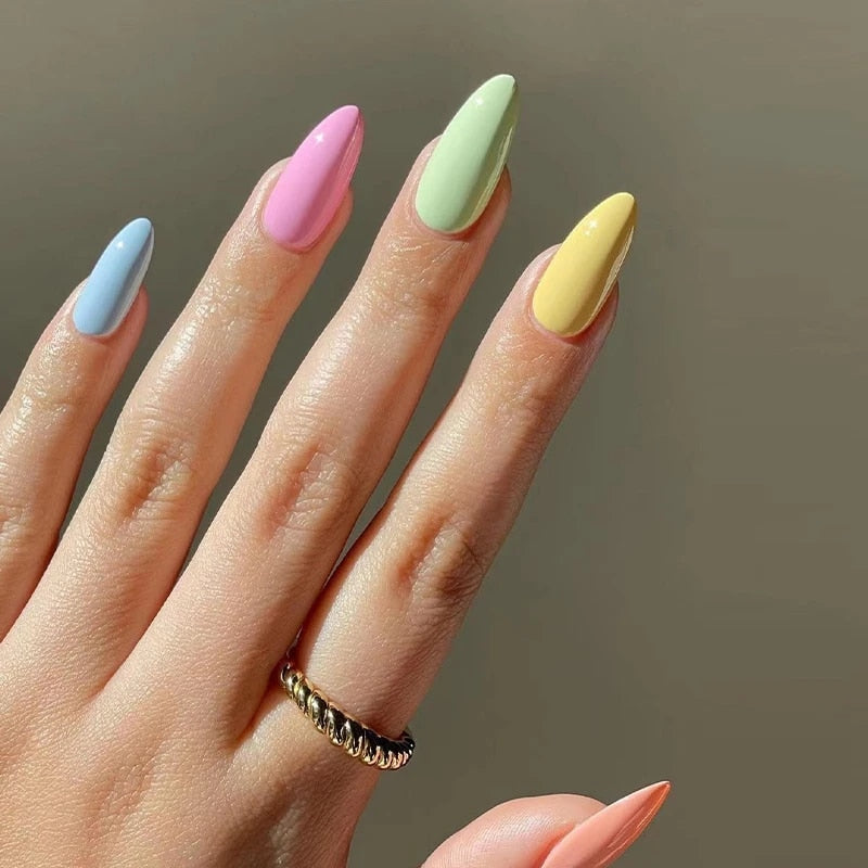 Dreamy Delight Rainbow Nails