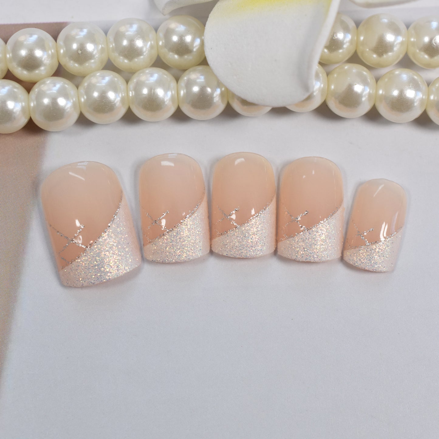 Snow Sparkle Queen Nails