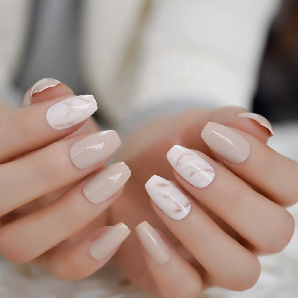 Marble Melody Nails