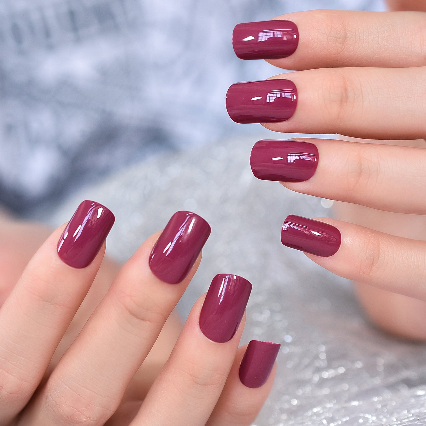 Purple Velvet Panache Nails