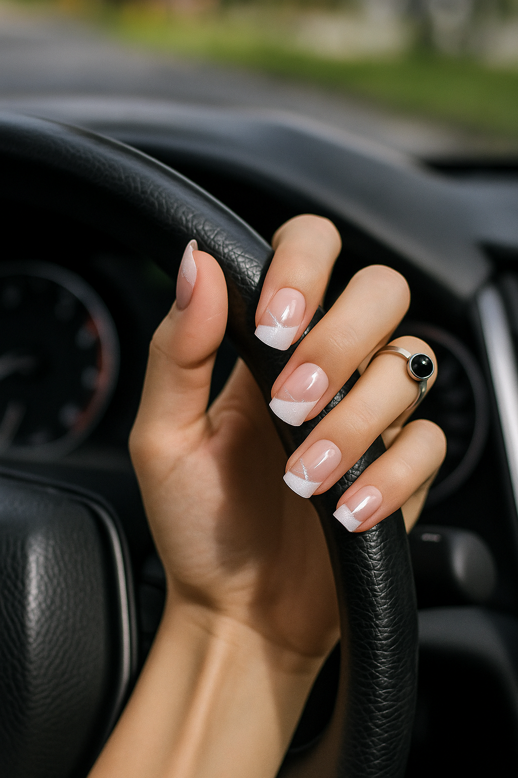 Snow Sparkle Queen Nails