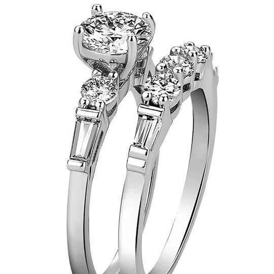 Starlit rhinestone ring set sparkling crystal stones elegant fashion jewellery for women
