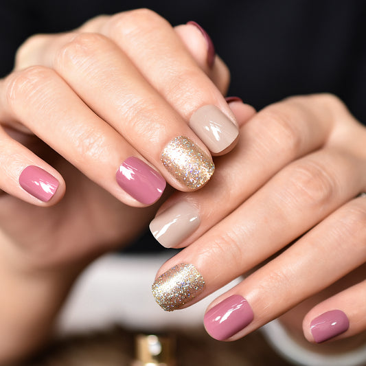 Cotton Candy Shine Nails