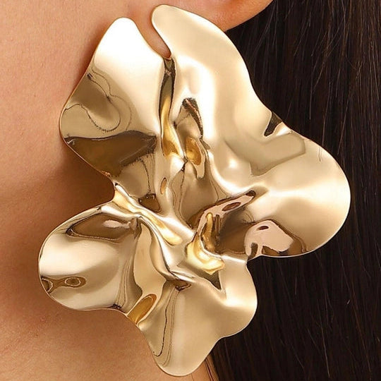 Geometric dangle earrings with modern angular design – trendy fashion jewellery for women | Beauth India