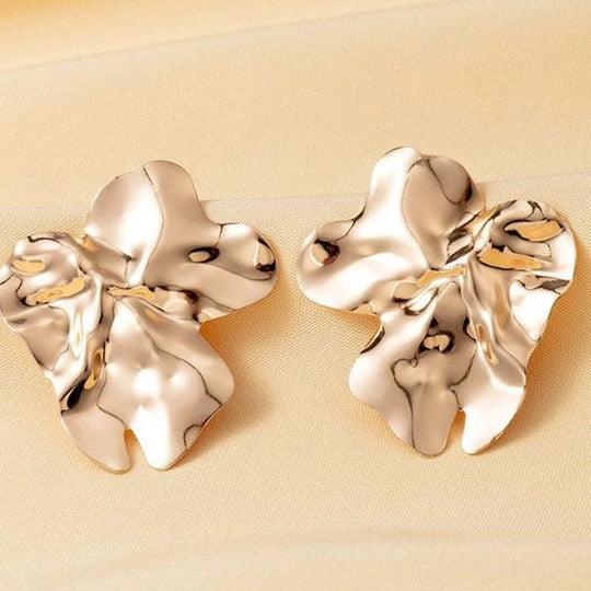 Geometric dangle earrings with angular design – trendy fashion jewellery for women | Beauth India