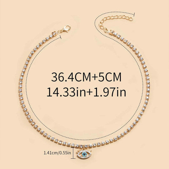 Evil Eye Choker Necklace - Beauth