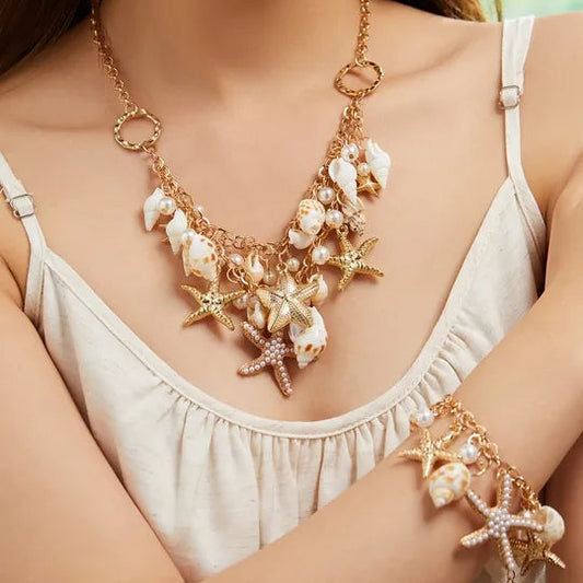 Shell Necklace Set - Beauth