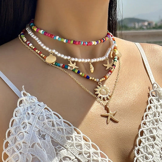 Starfish Necklace Set - Beauth