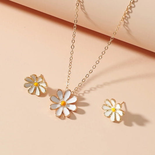 Sunflower Necklace Set - Beauth