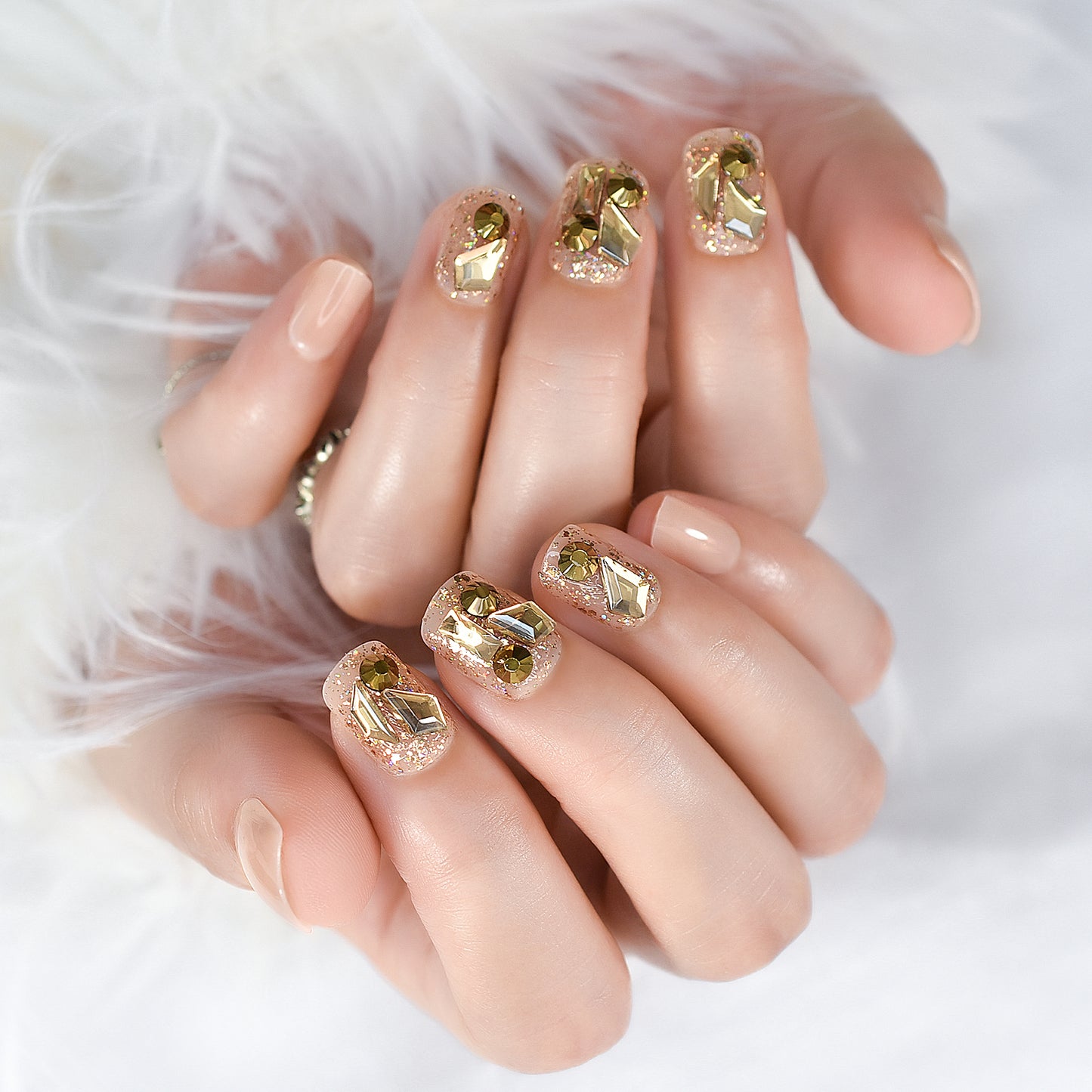 Rhinestone Radiance Nails