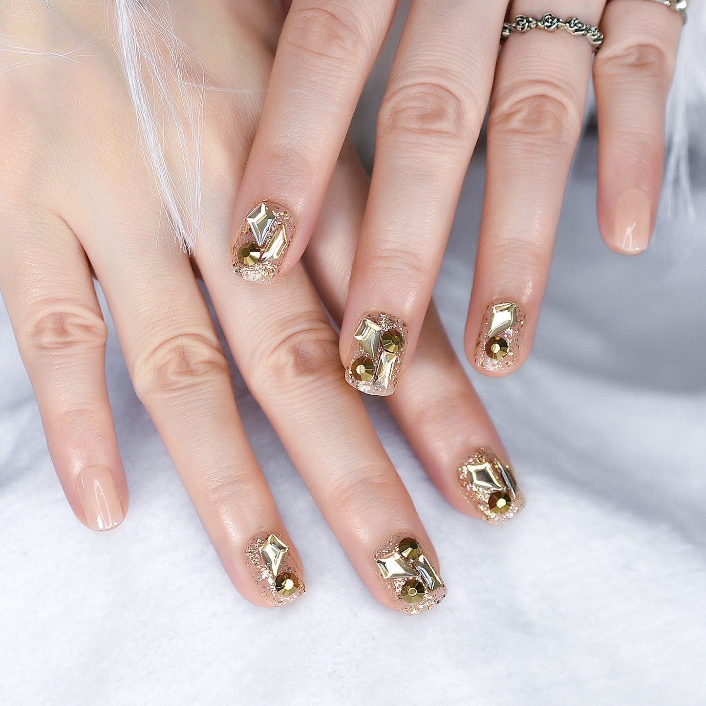 Rhinestone Radiance Nails