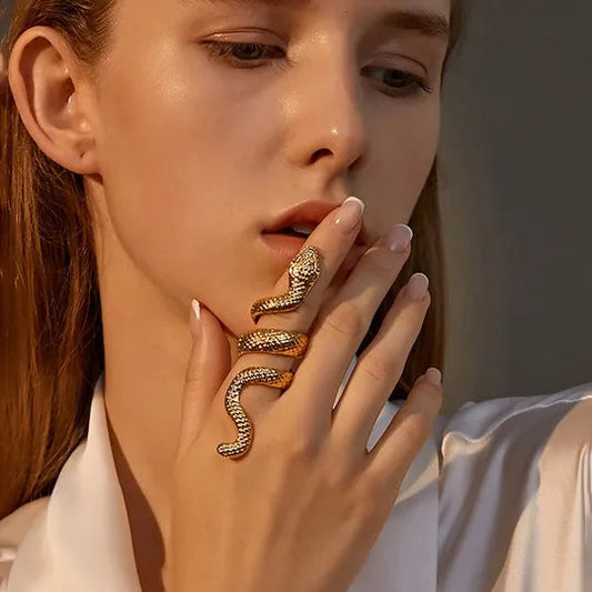 Animal Print Ring Set - Beauth