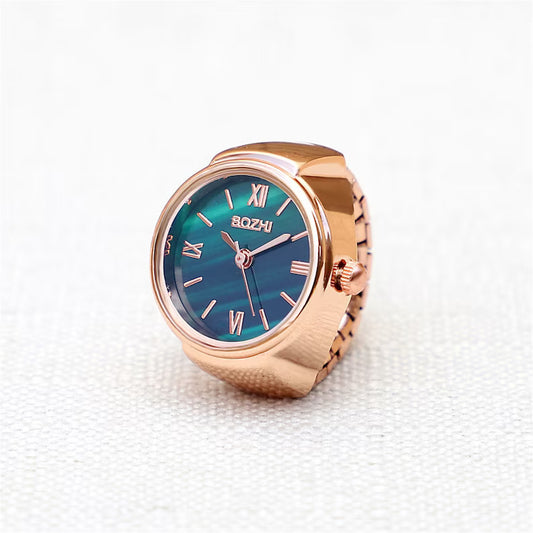 Finger Ring Watch with Adjustable Strap